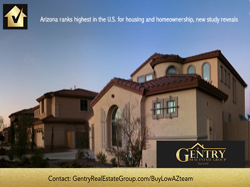 Arizona ranks highest in U.S. for homeownership and housing